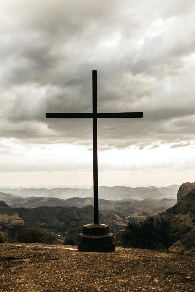 Christian Cross on a hill