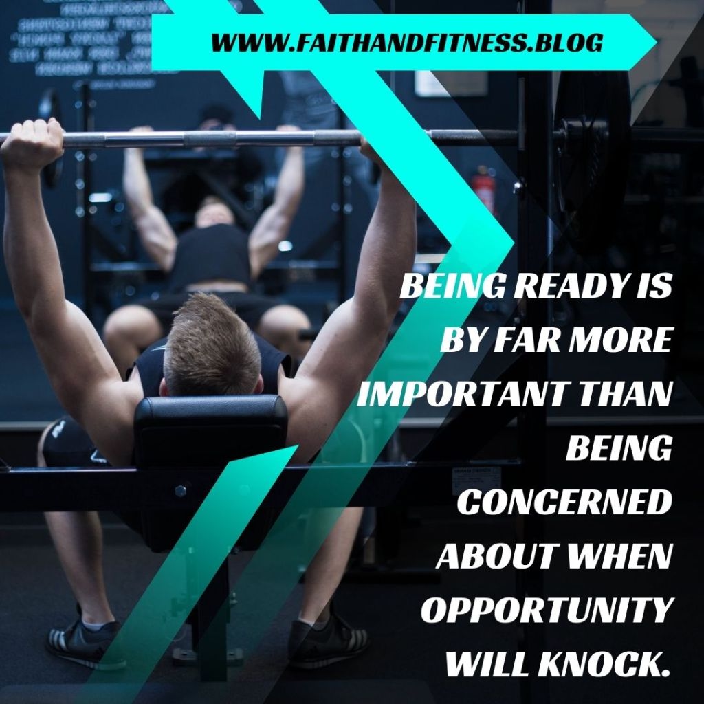 Quote by Bruce Coleman: "Being ready is by far more important than being concerned about when opportunity will knock."