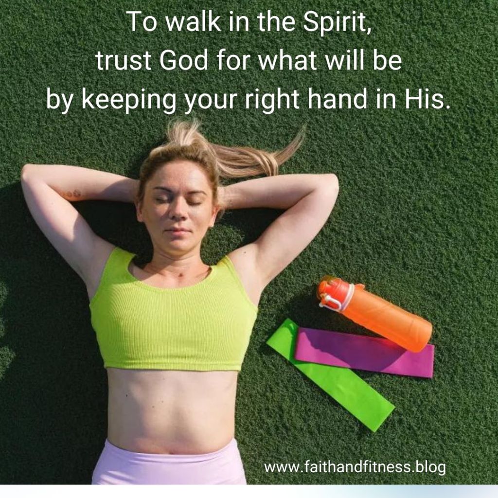 Quote by Bruce Coleman: "To walk in the Spirit, trust God for what will be by keeping your right hand in His."