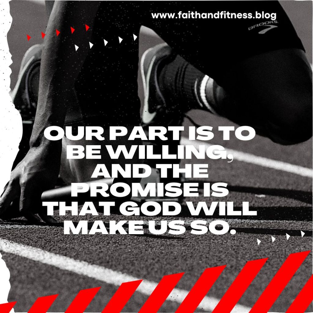 Quote by Bruce Coleman: "Our part is to be willing, and the promise is that God will make us so."