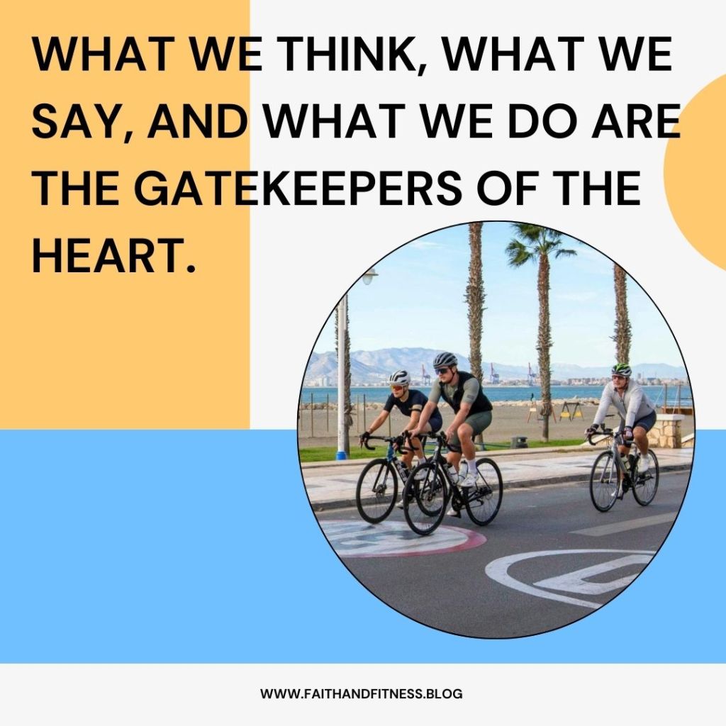 Quote by Bruce Coleman: "What we think, what we say, and what we do are the gatekeepers of the heart."