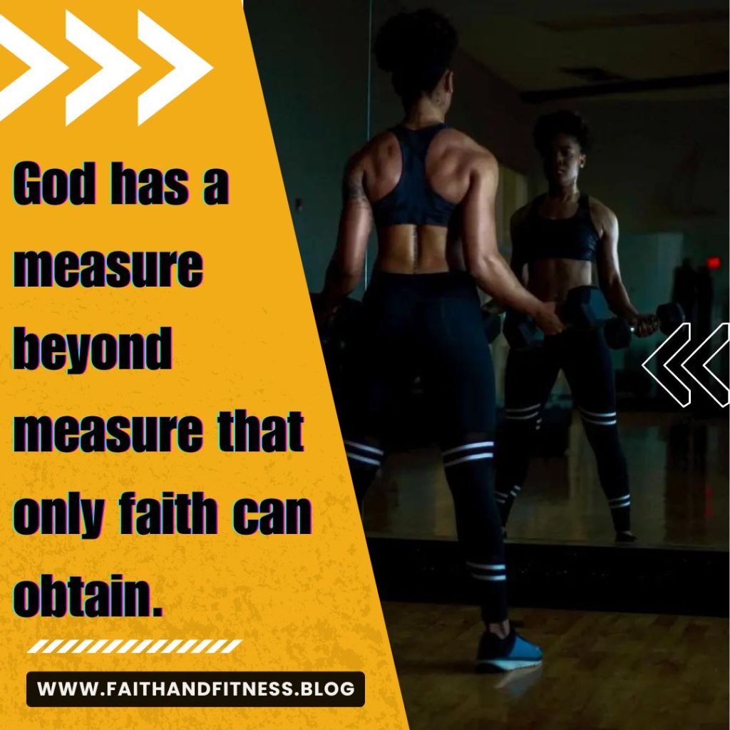 Quote by Bruce Coleman: "God has a measure beyond measure that only faith can obtain."
