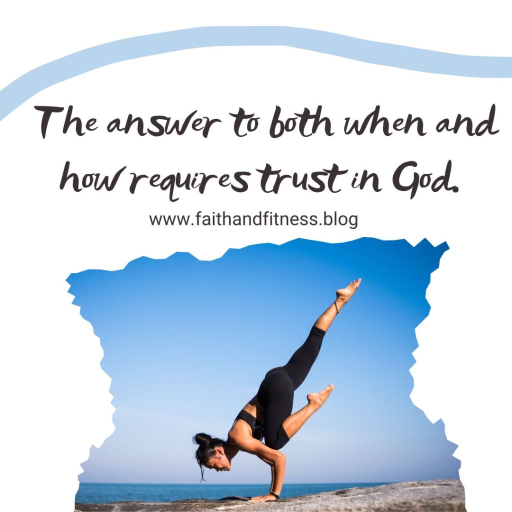 Quote by Bruce Coleman: "The answer to both when and how requires trust in God."